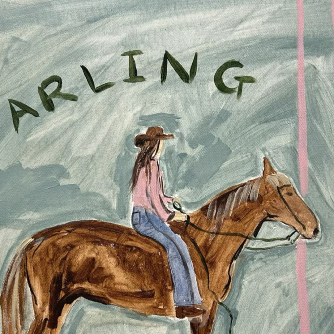 “DARLING” 40x50 Framed in pine