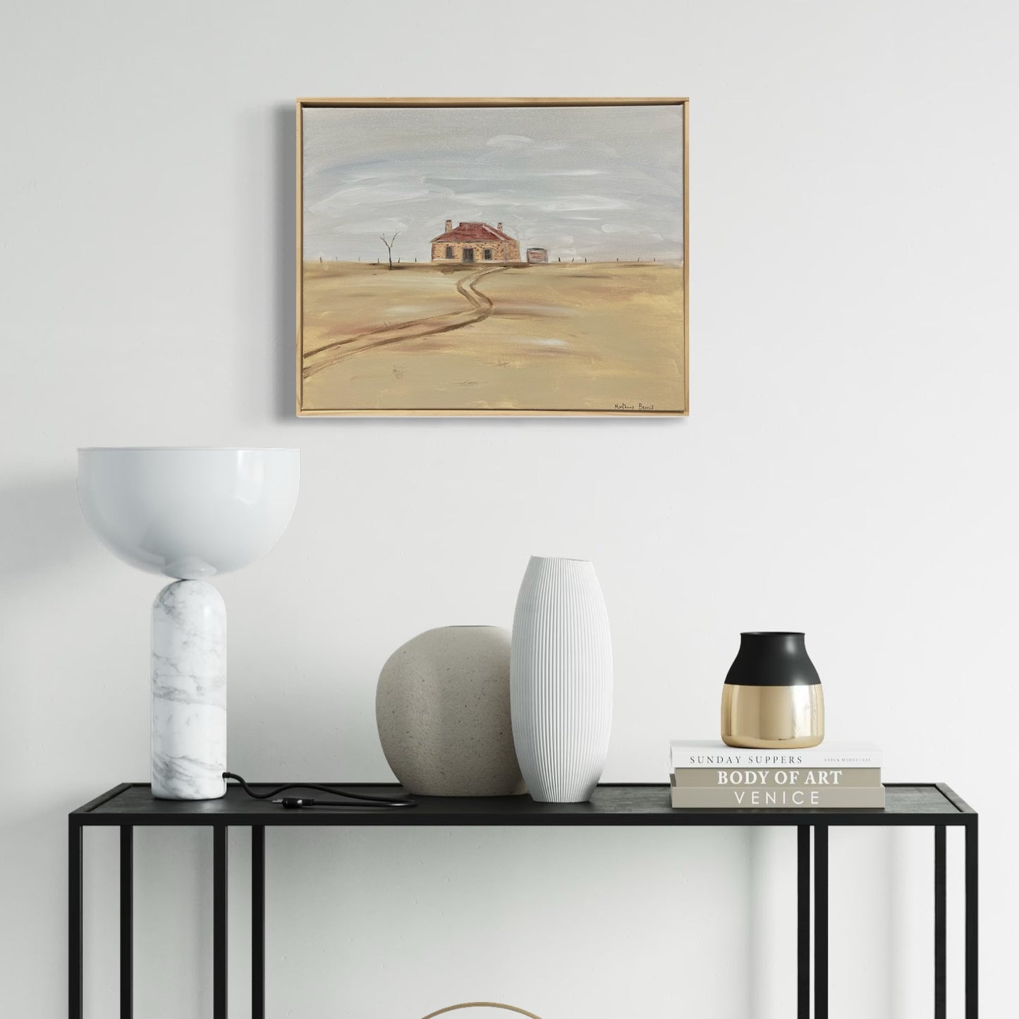 “The abandoned farm house” 40x50 Framed in pine