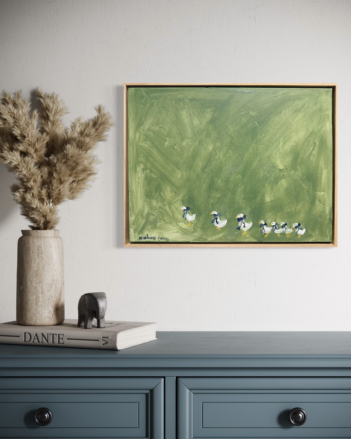 “The ducks are in a hurry” 30x40cm