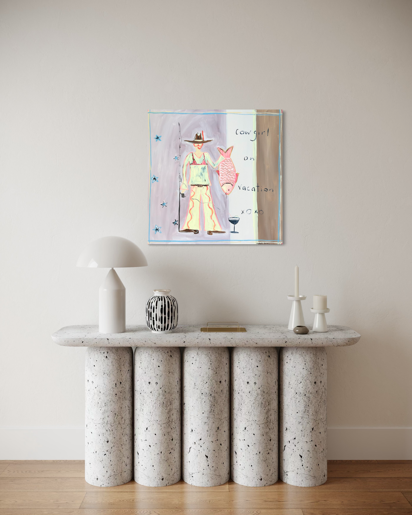 “Cowgirl on vacation” 76x76