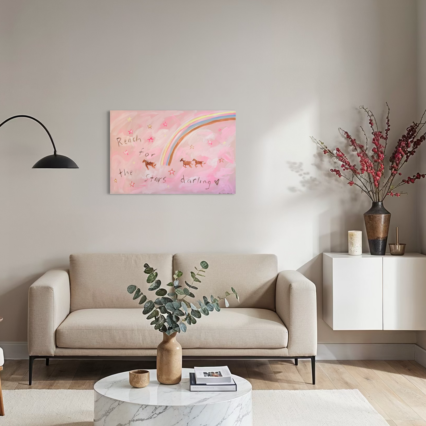 “Reach for the stars darling” 61x91cm