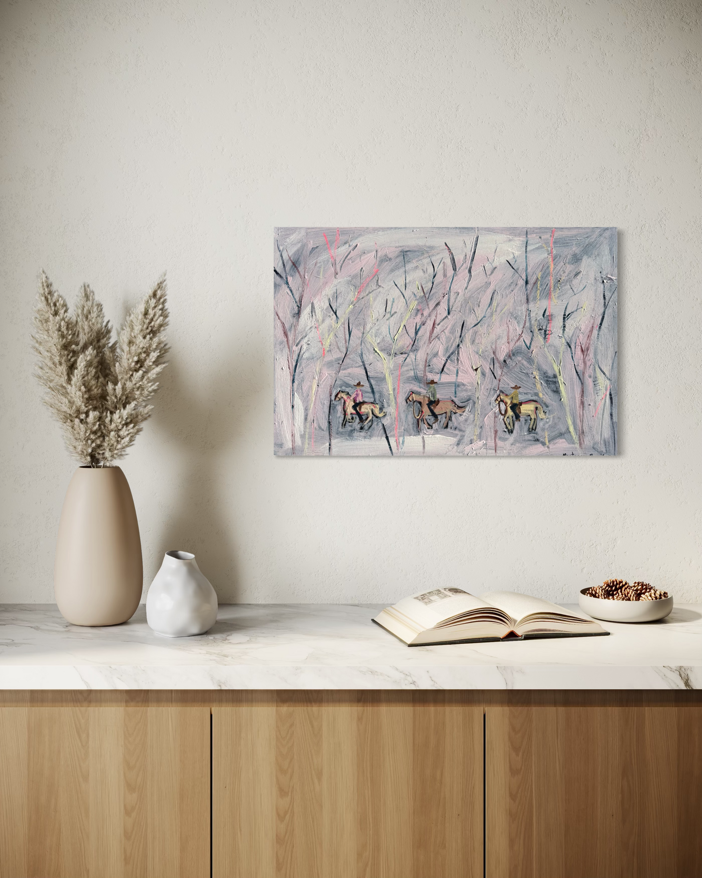 “The long ride ahead” 50.5x76cm