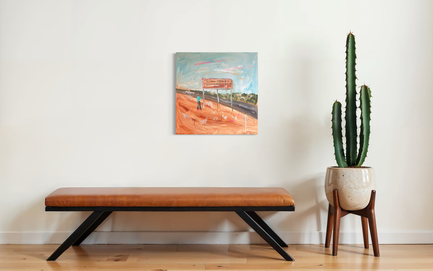 “Australia’s longest straight road” 61x61