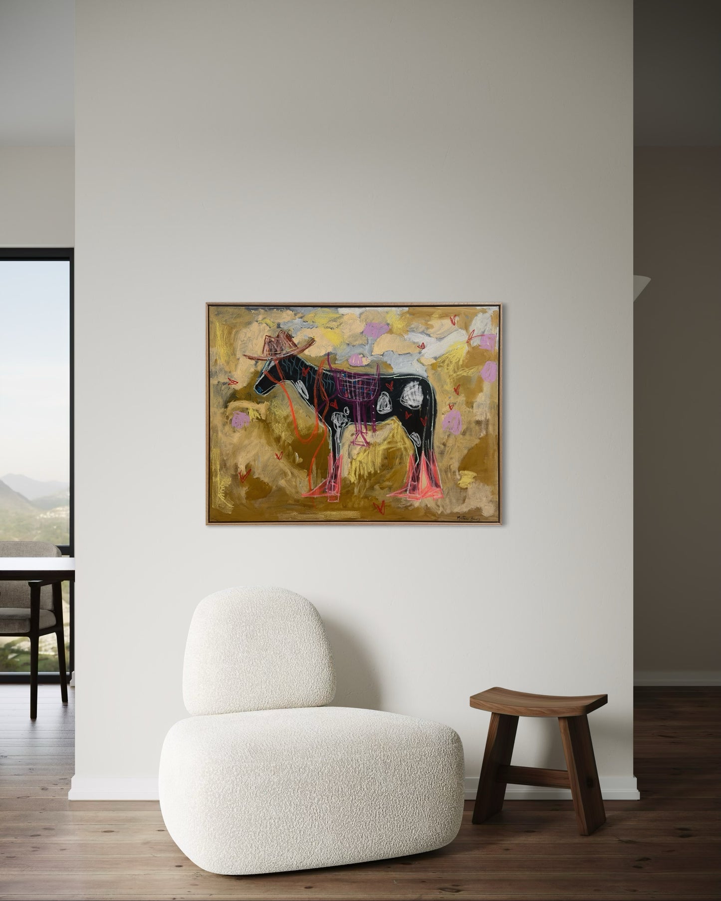 “I feel like a women” 77x105cm Oil, Framed in Tasmanian oak