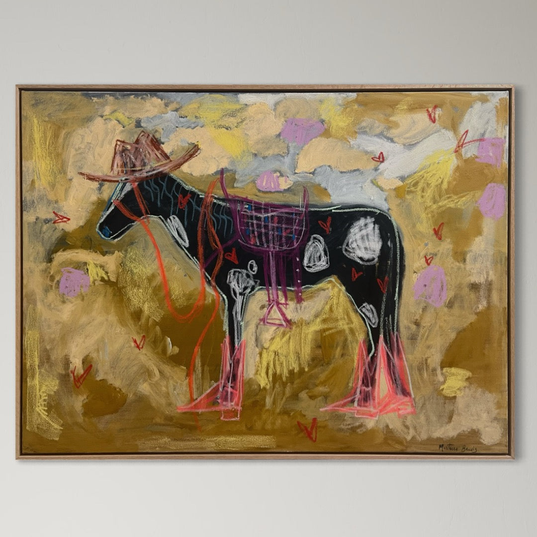“I feel like a women” 77x105cm Oil, Framed in Tasmanian oak