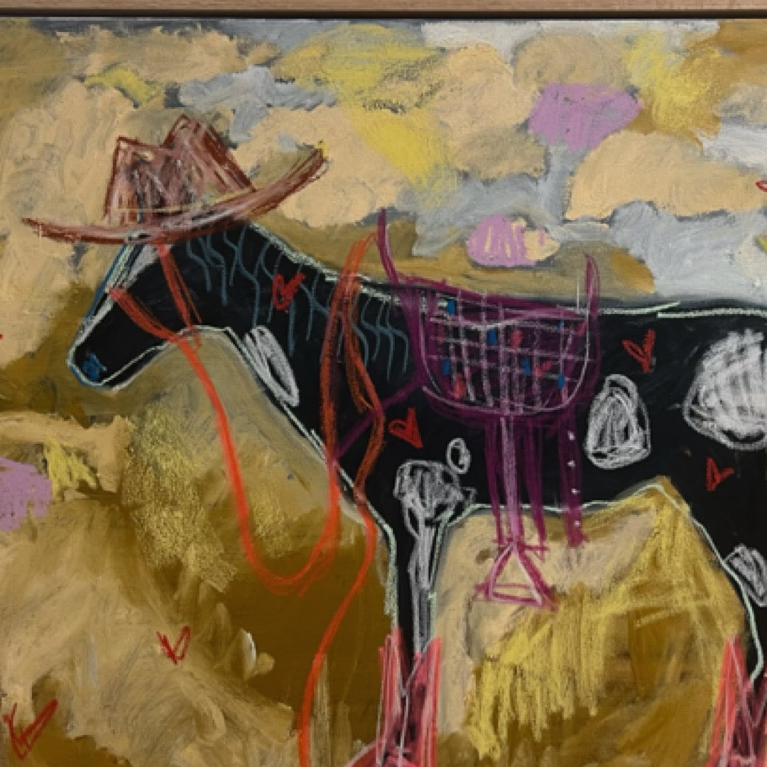 “I feel like a women” 77x105cm Oil, Framed in Tasmanian oak