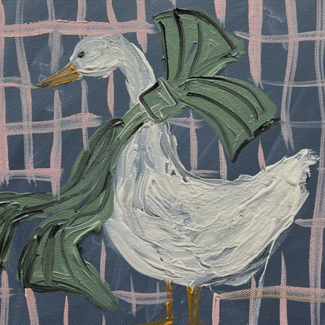 “Vintage goose” 30x30 Framed in pine