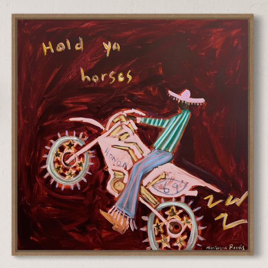 “Hold ya horses” 61x61