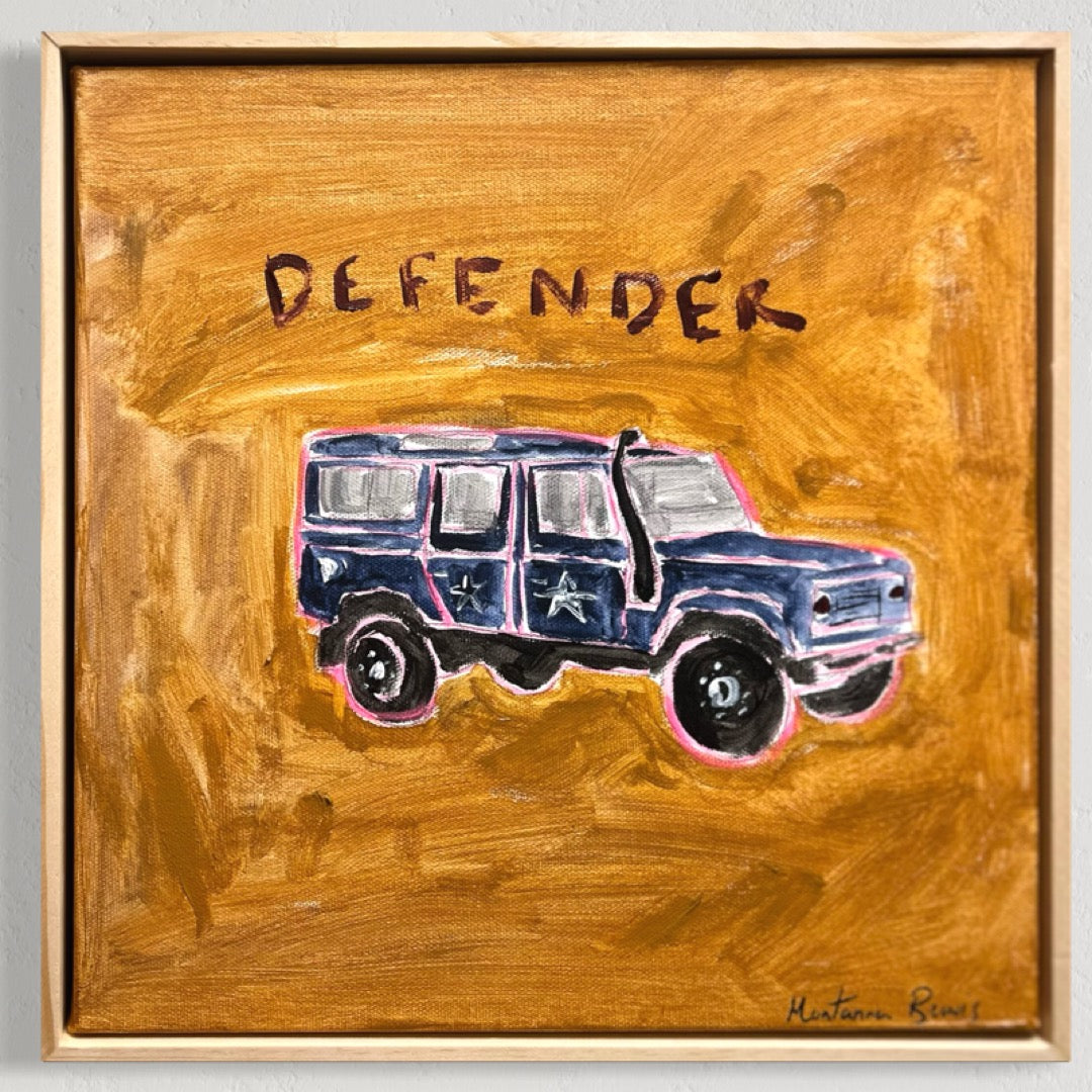 “Defender” 30x30 Framed in pine