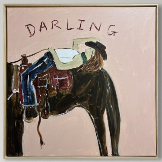 “DARLING 2” 50x50 Framed in pine