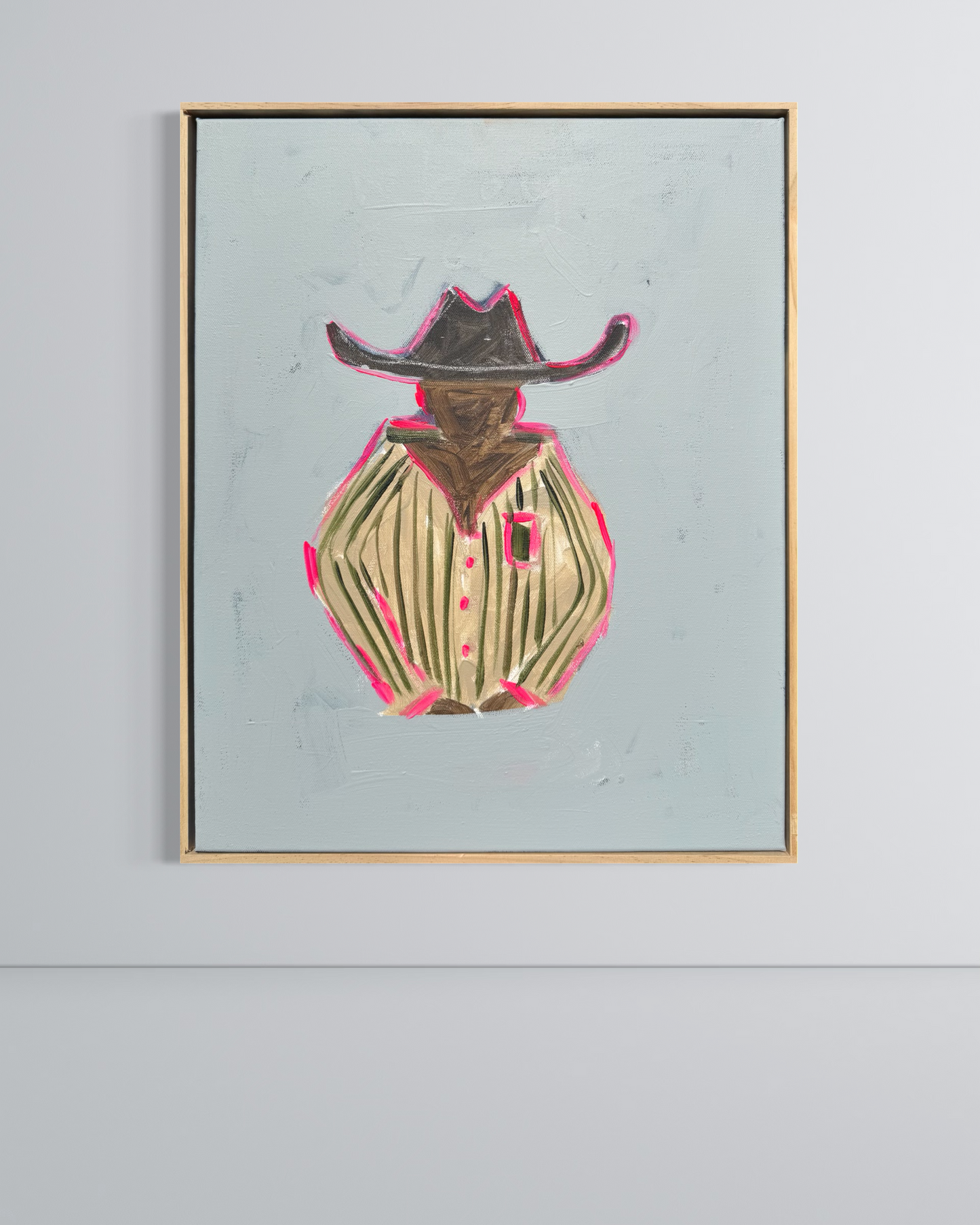“Cowboy” 40x50cm Framed in pine