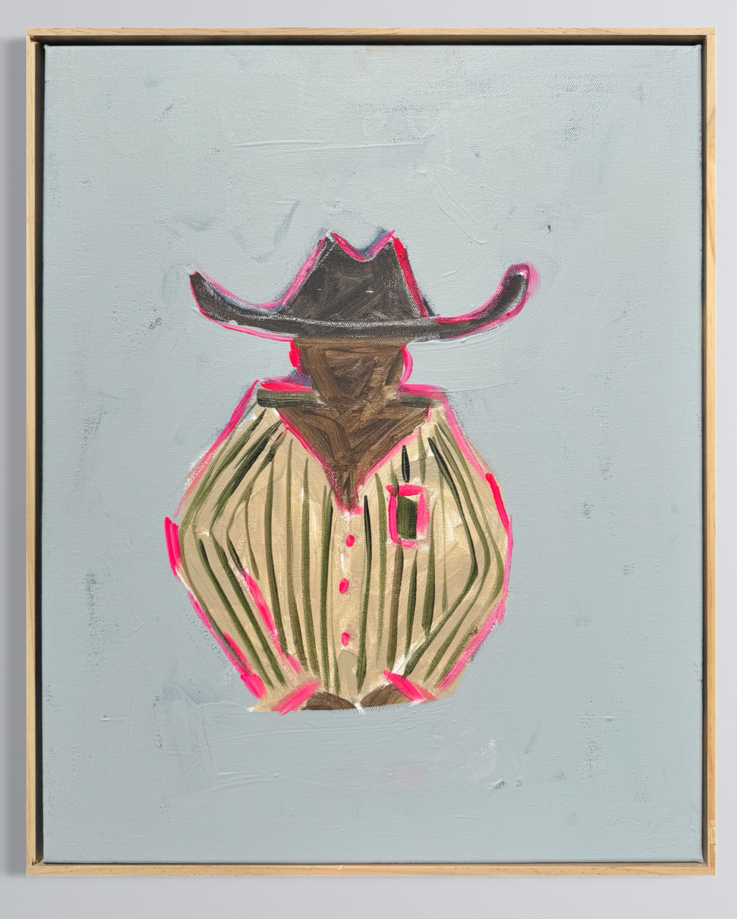 “Cowboy” 40x50cm Framed in pine