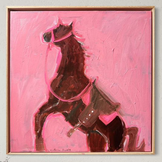 “Watch out” 60x60 Framed in Tasmanian oak