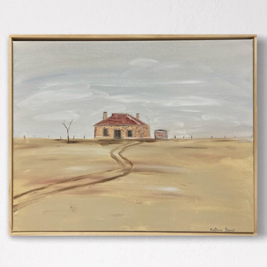 “The abandoned farm house” 40x50 Framed in pine