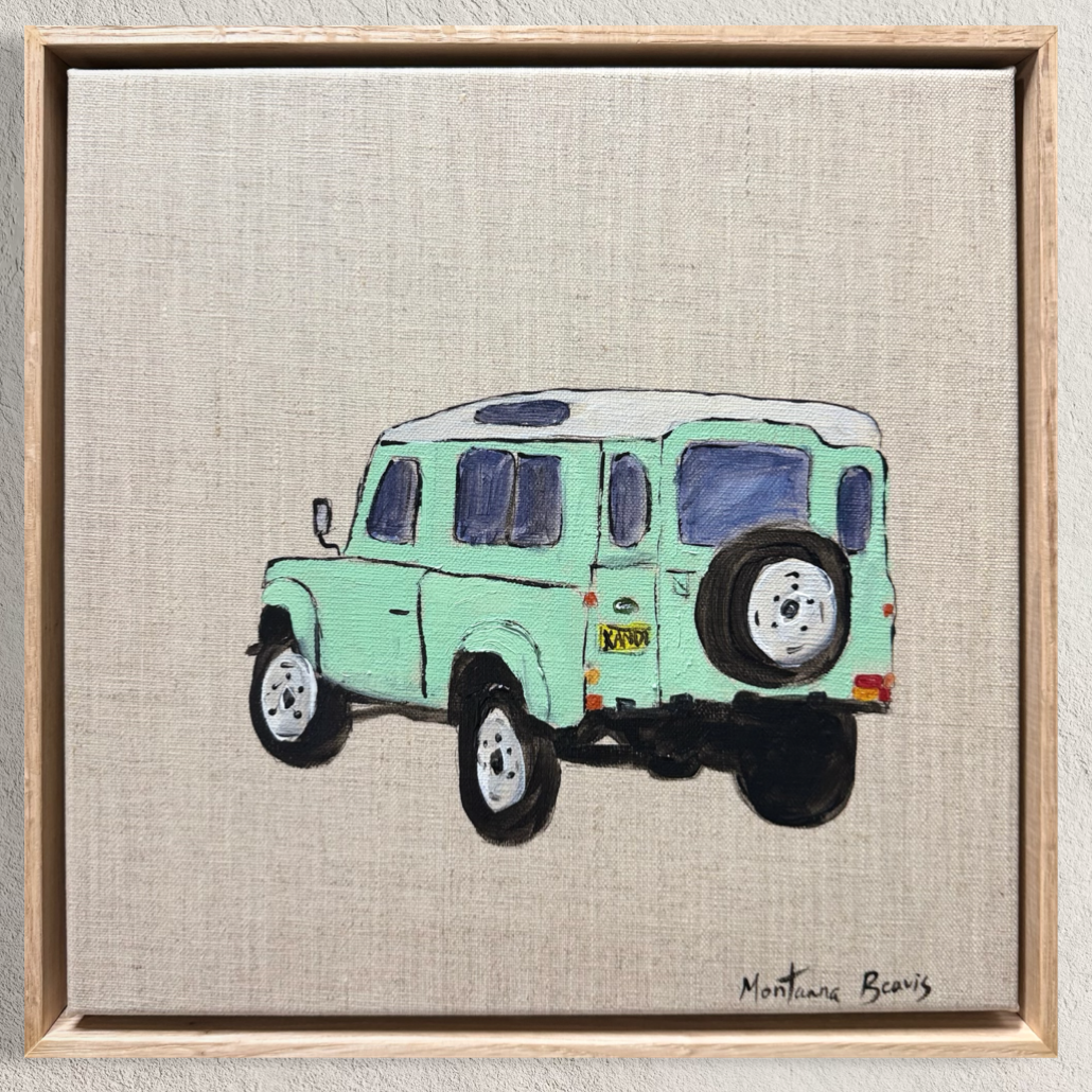 “The Defender” 30x30 Framed in Tasmanian oak