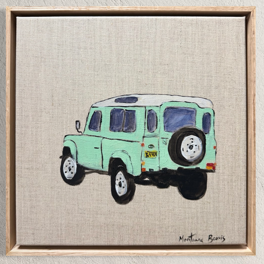 “The Defender” 30x30 Framed in Tasmanian oak