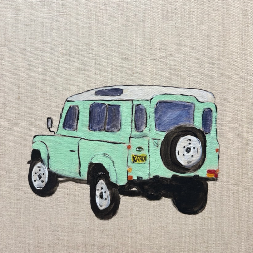 “The Defender” 30x30 Framed in Tasmanian oak