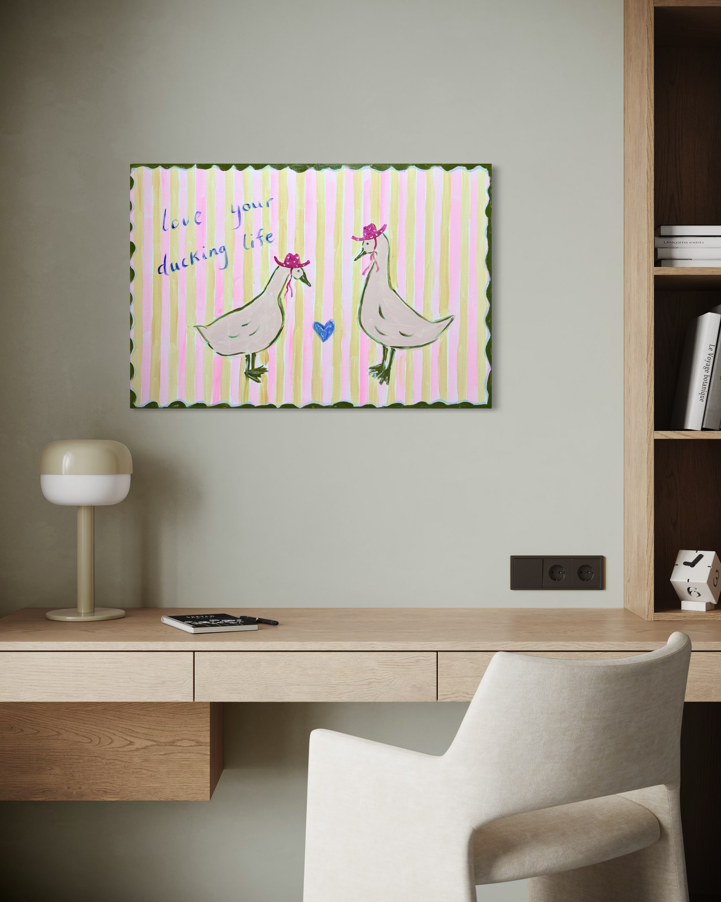 “Love your ducking life” 61.5x91cm