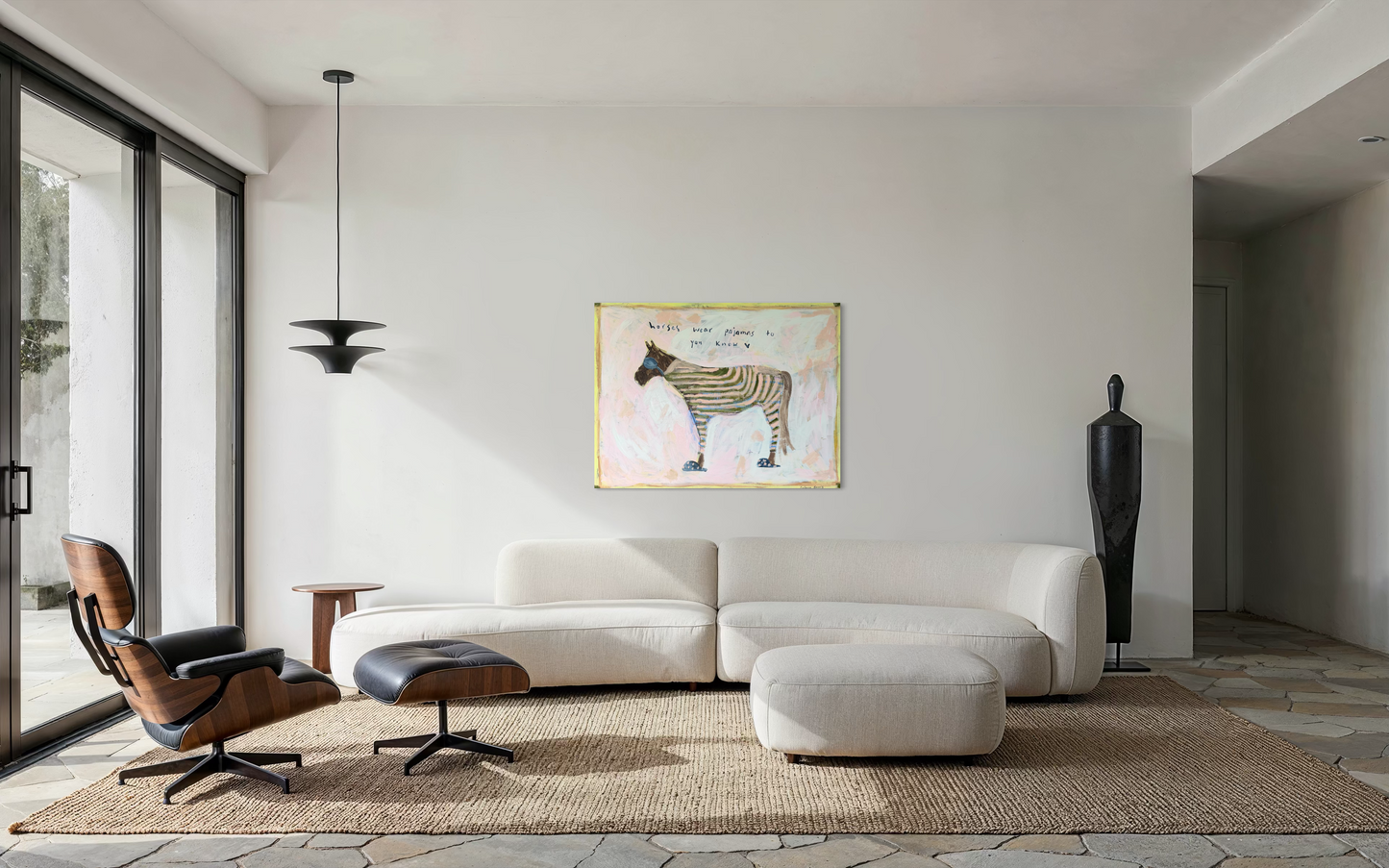 “Horses wear pajamas to you know” 122x92