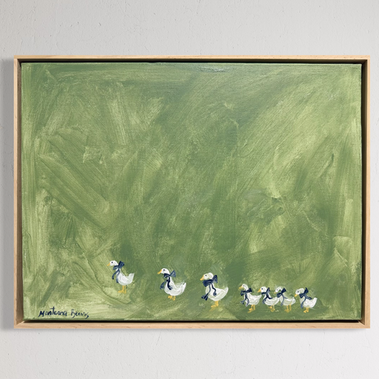 “The ducks are in a hurry” 30x40cm