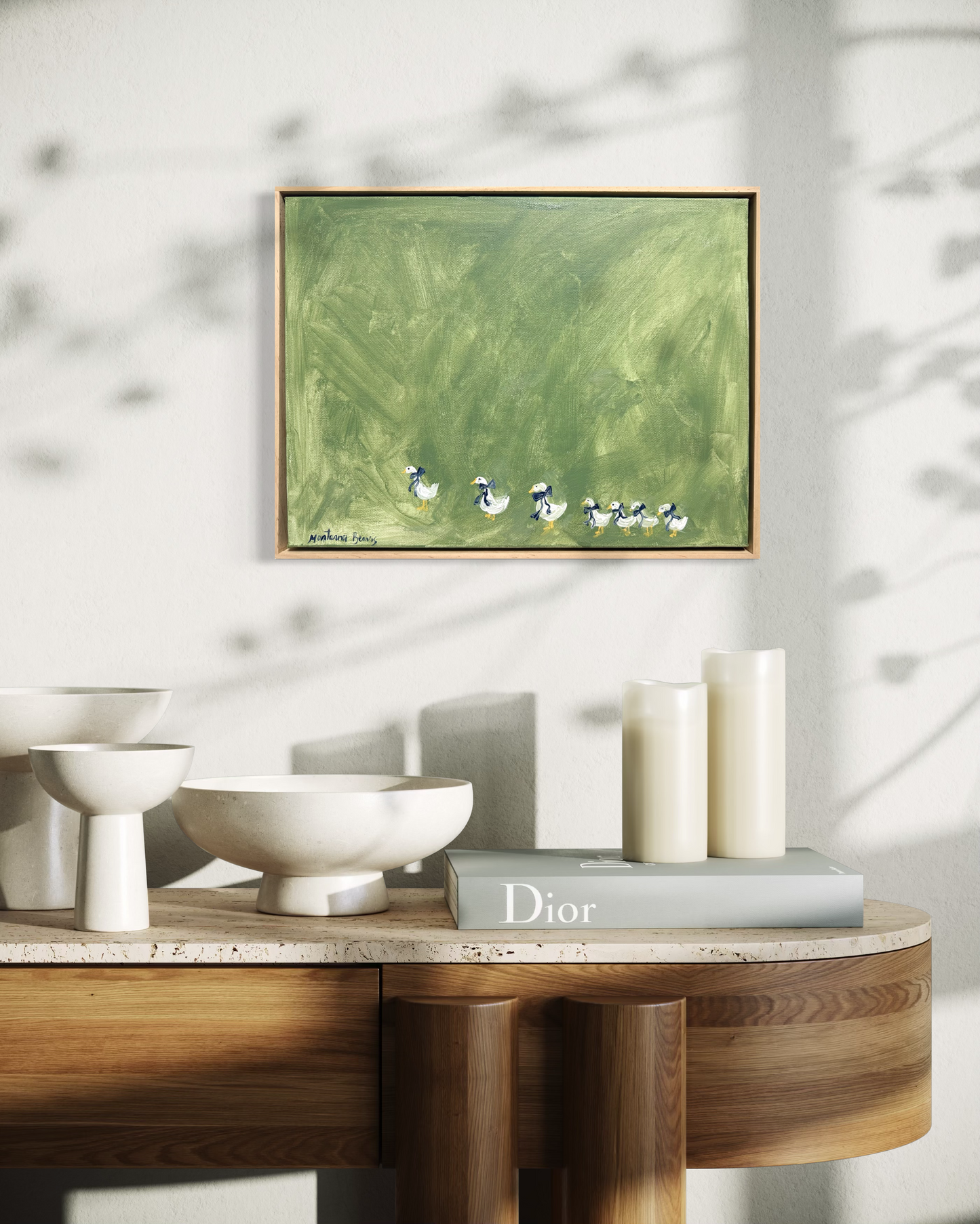 “The ducks are in a hurry” 30x40cm