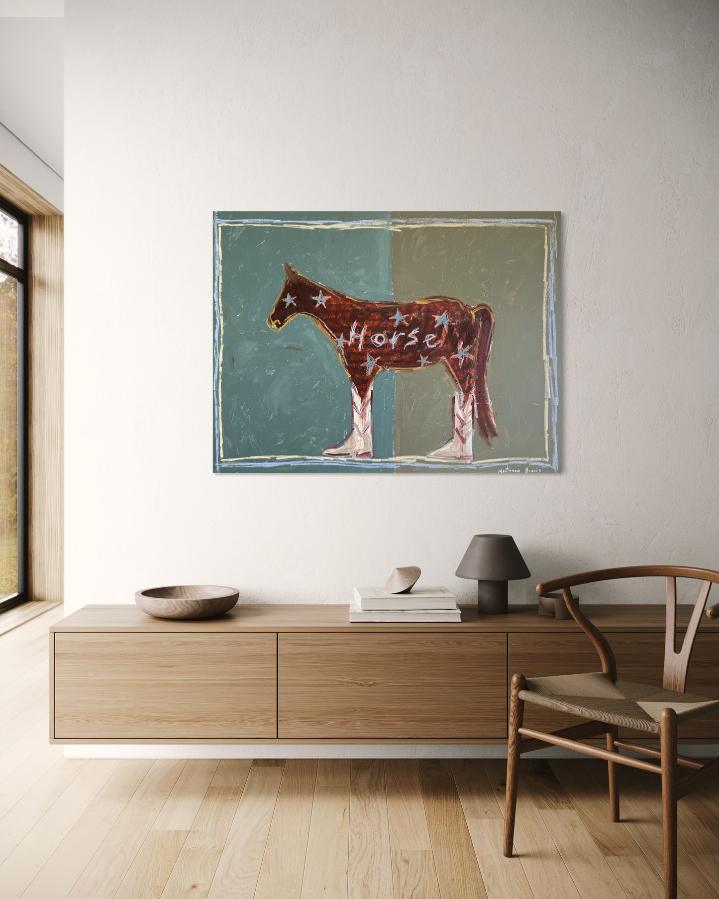 “HORSE” 91x121cm