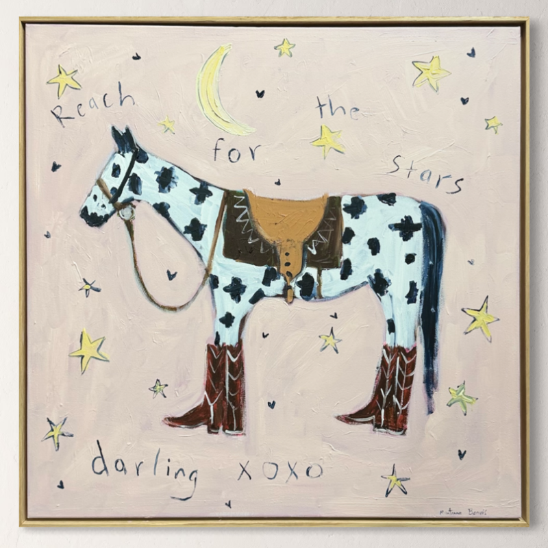 “Reach for the stars darling” 76x76 Framed in Tasmanian oak