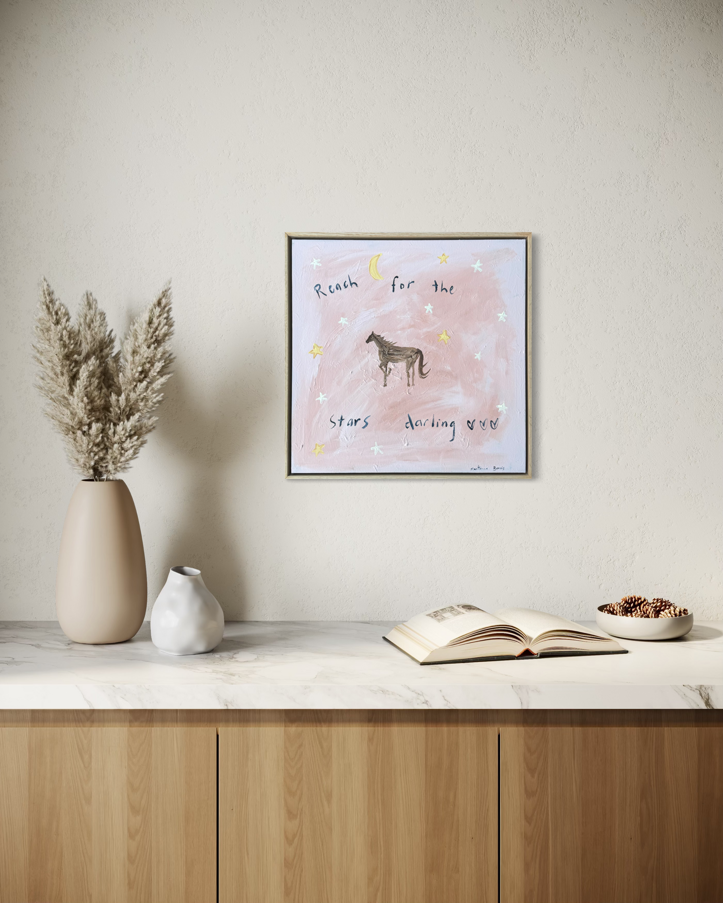 “Reach for the stars darling” 50x50cm
