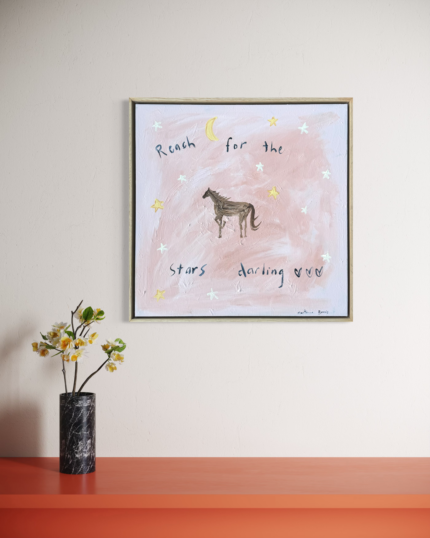 “Reach for the stars darling” 50x50cm
