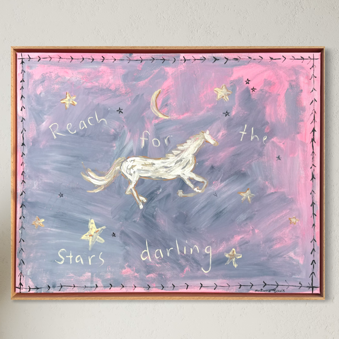 “Reach for the stars darling” 76x61 Framed in Tasmanian oak