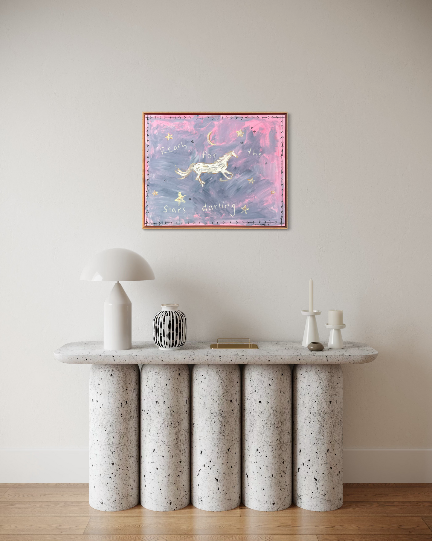 “Reach for the stars darling” 76x61 Framed in Tasmanian oak