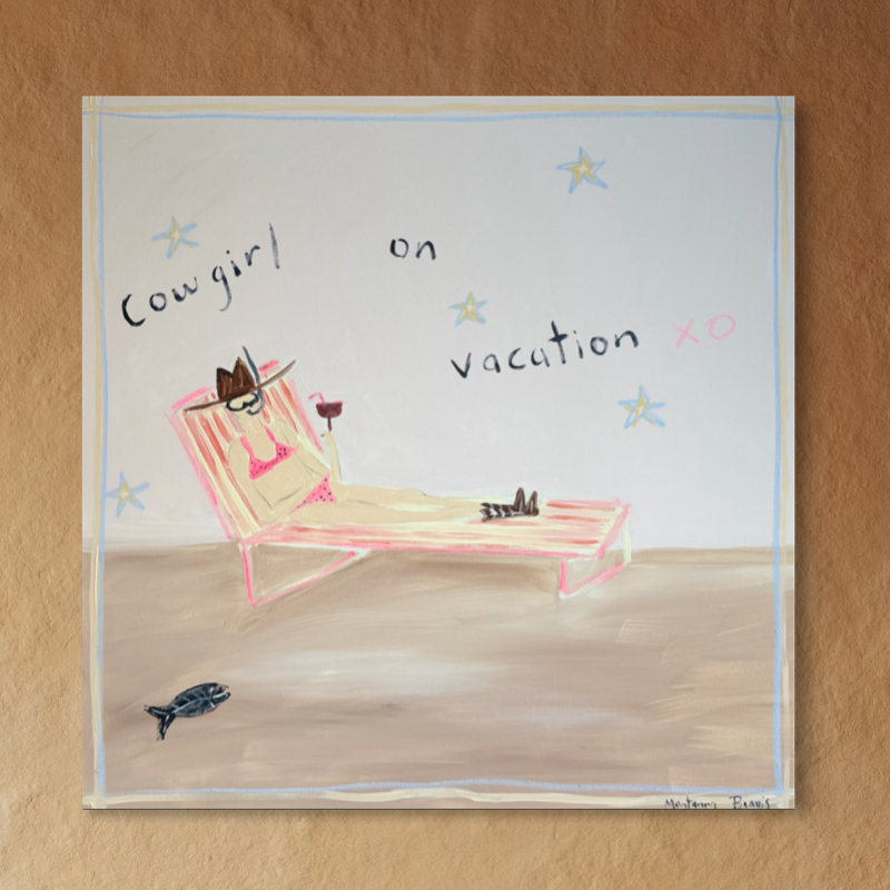 “Cowgirl on vacation” 76x76