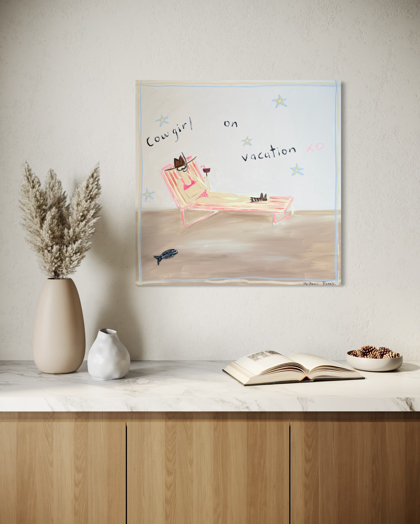 “Cowgirl on vacation” 76x76