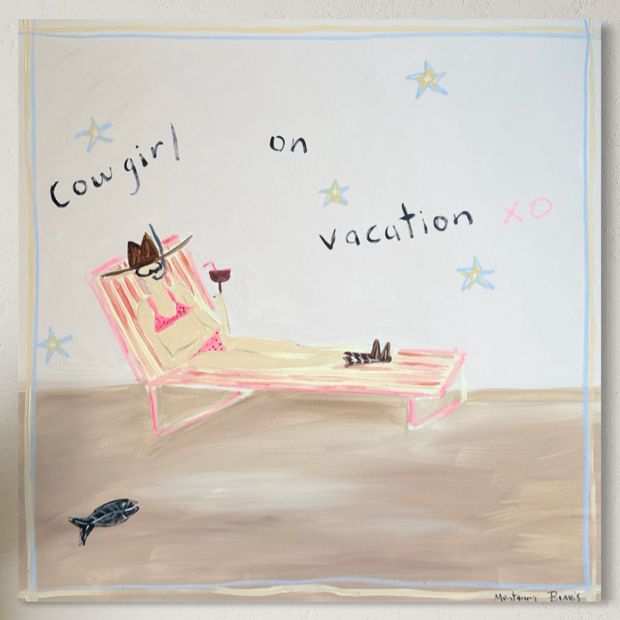 “Cowgirl on vacation” 76x76