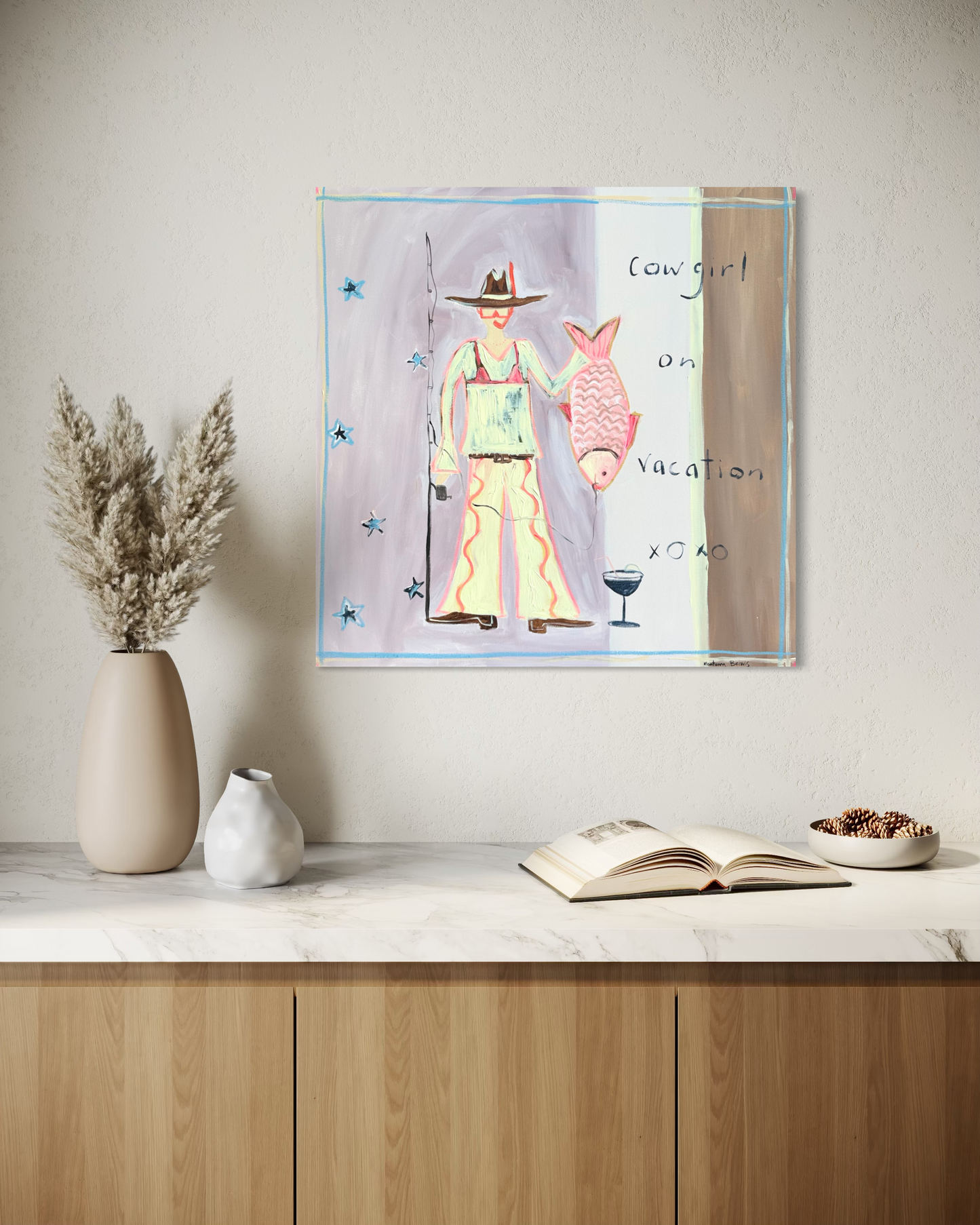 “Cowgirl on vacation” 76x76