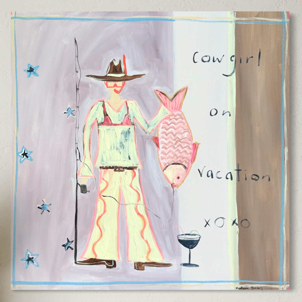 “Cowgirl on vacation” 76x76