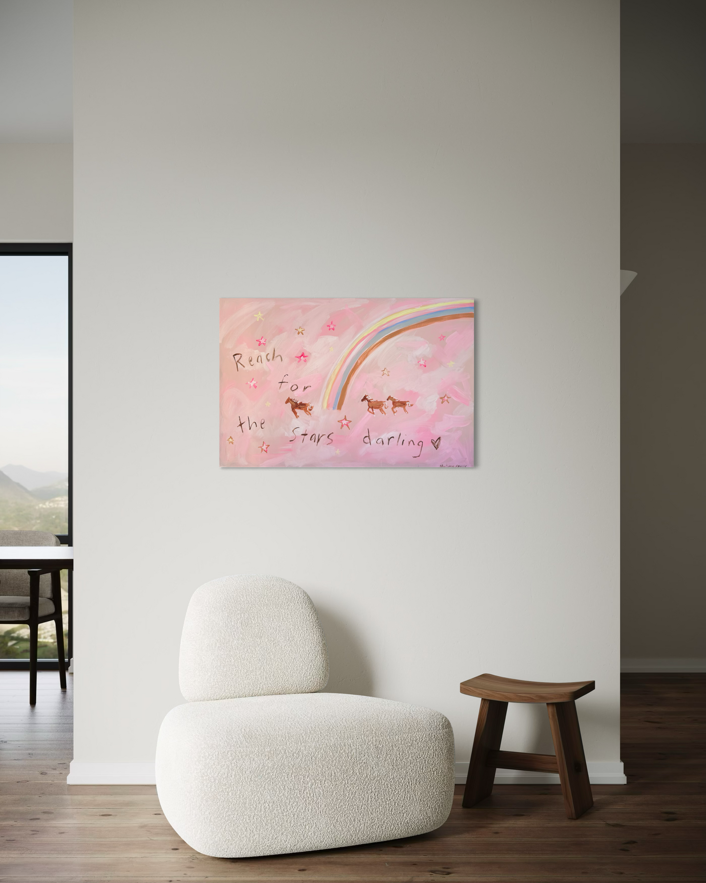 “Reach for the stars darling” 61x91cm