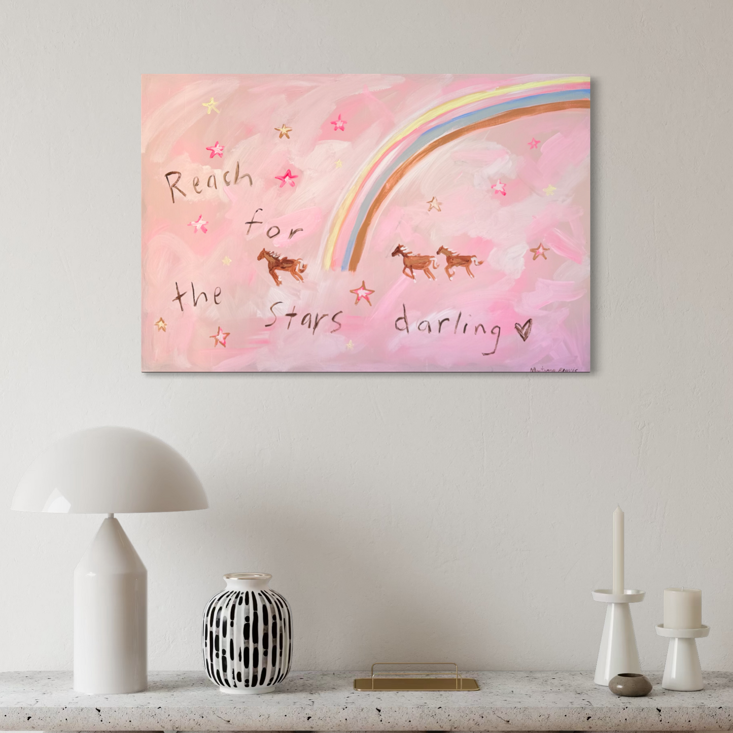 “Reach for the stars darling” 61x91cm