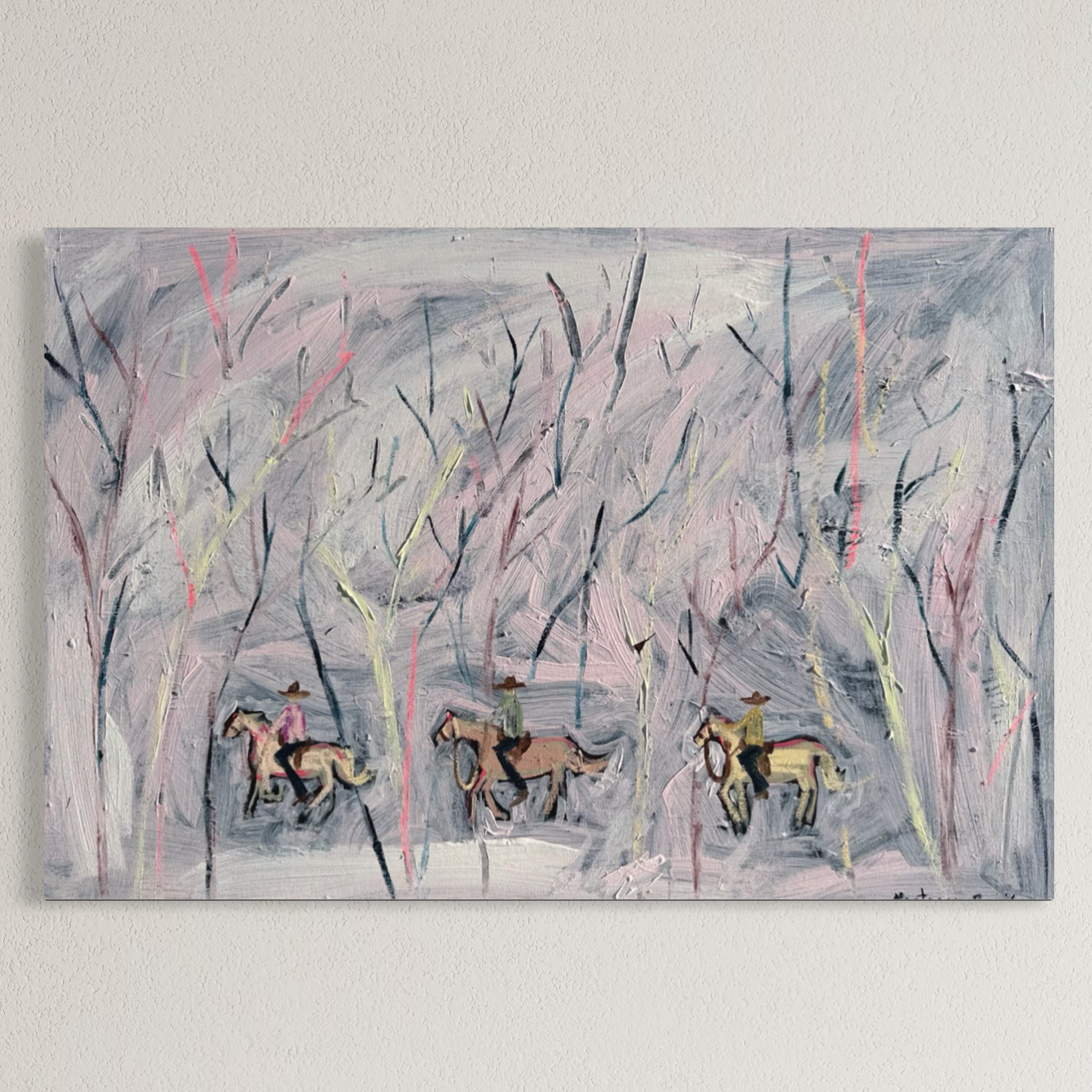 “The long ride ahead” 50.5x76cm
