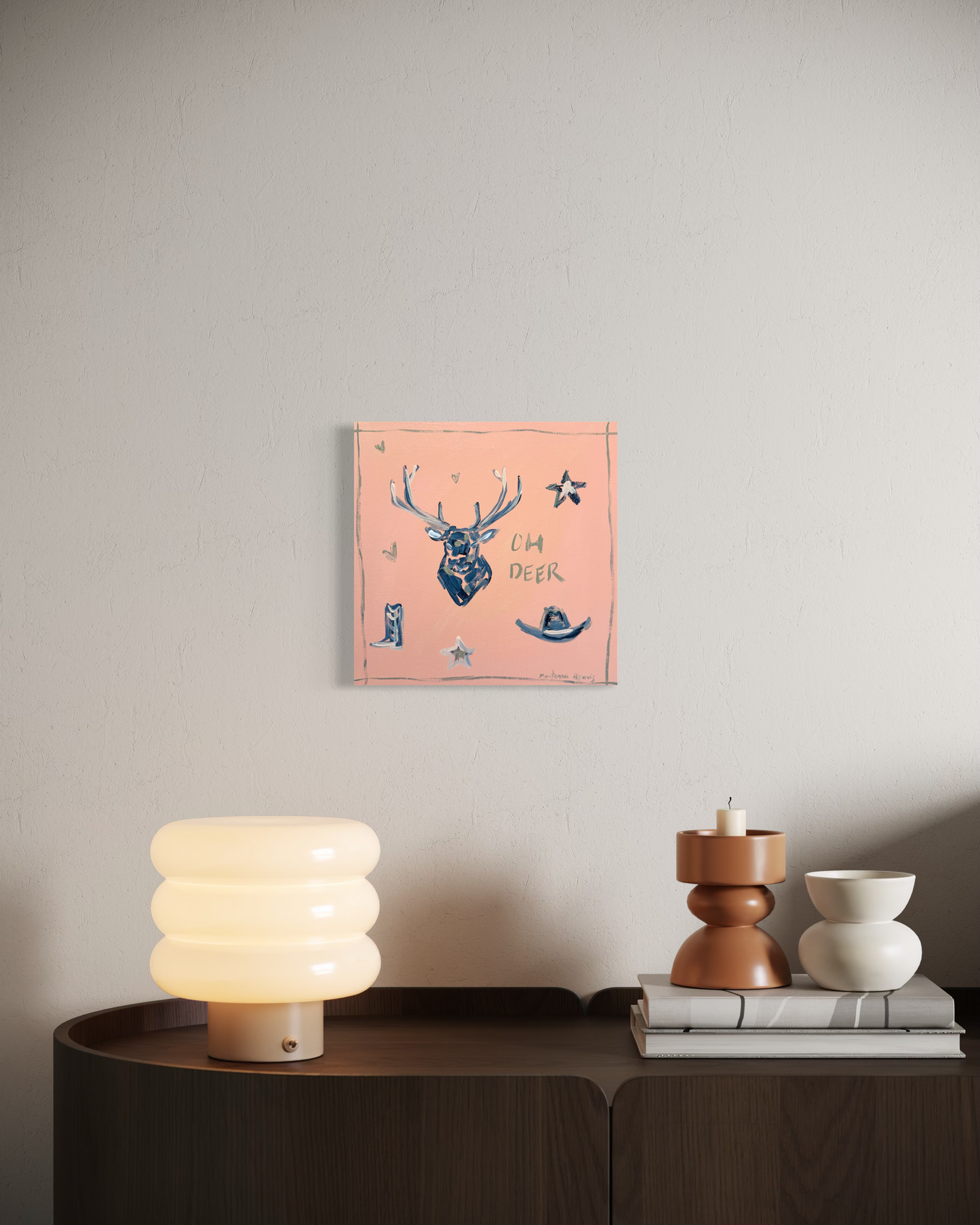 “OH DEER” 25x25cm