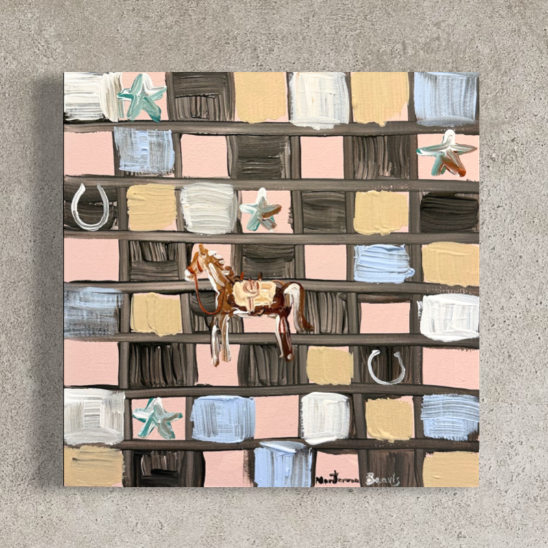“It’s a horse girl thing” 25x25cm