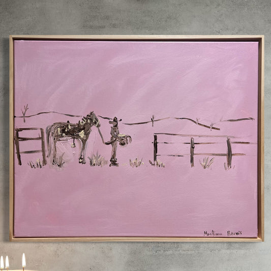 “Afternoon delight” 40x50 Framed in pine