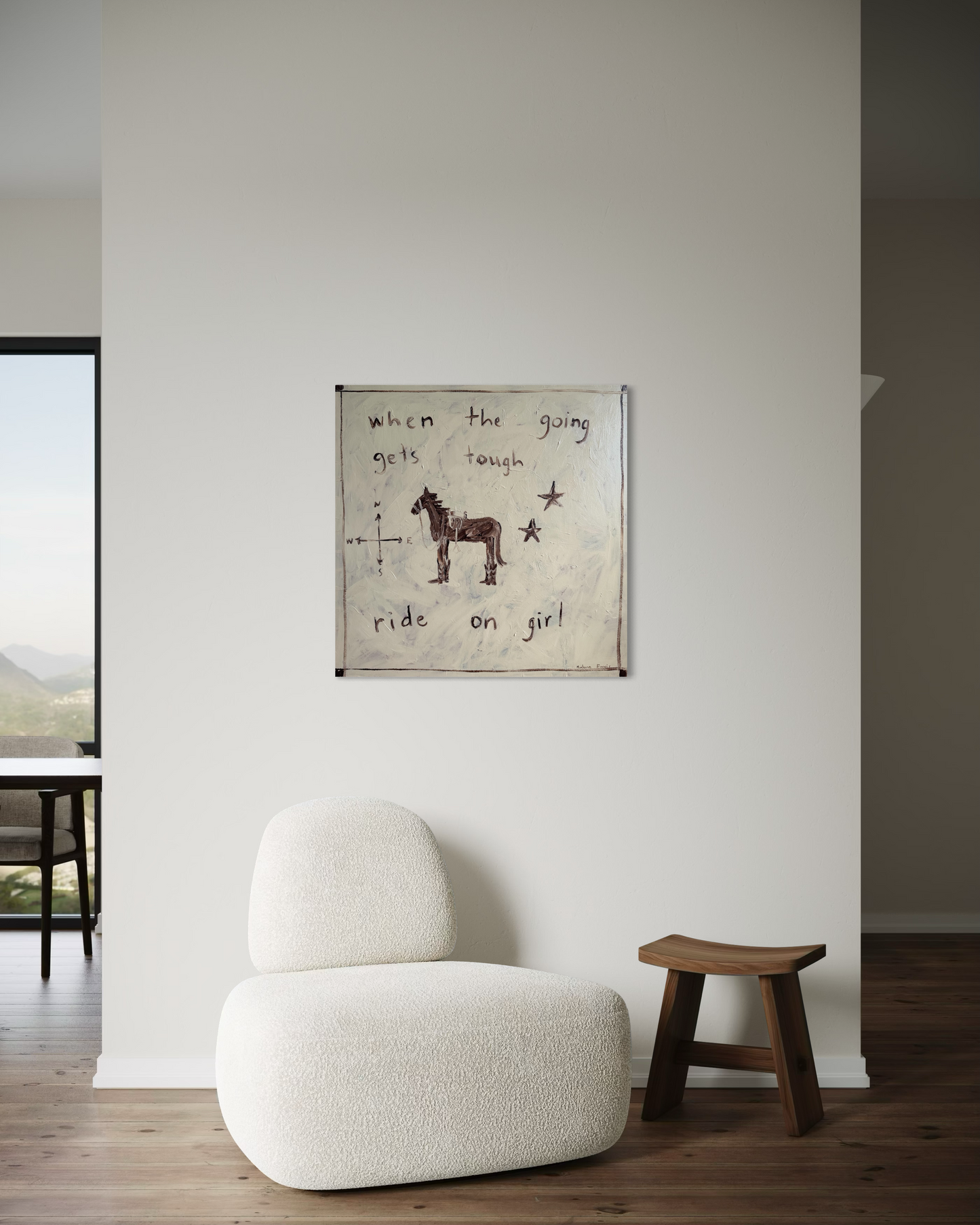 “When the going gets tough ride on girl” 76x76