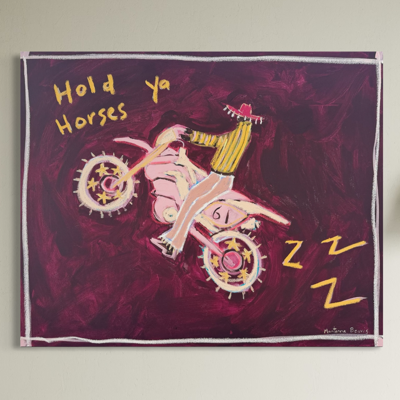 “Hold ya horses” 76x61cm