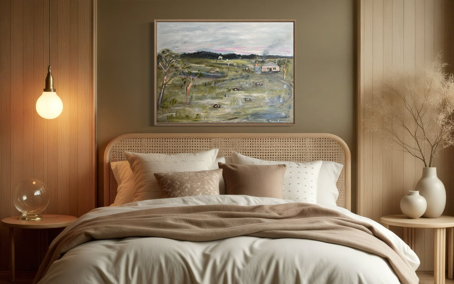 ”The oldest farm in the valley” 76x102 Framed in Tasmanian oak